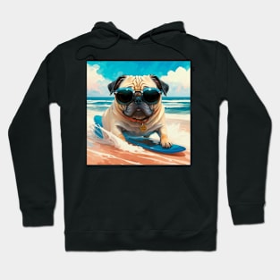 Pug surf Hoodie